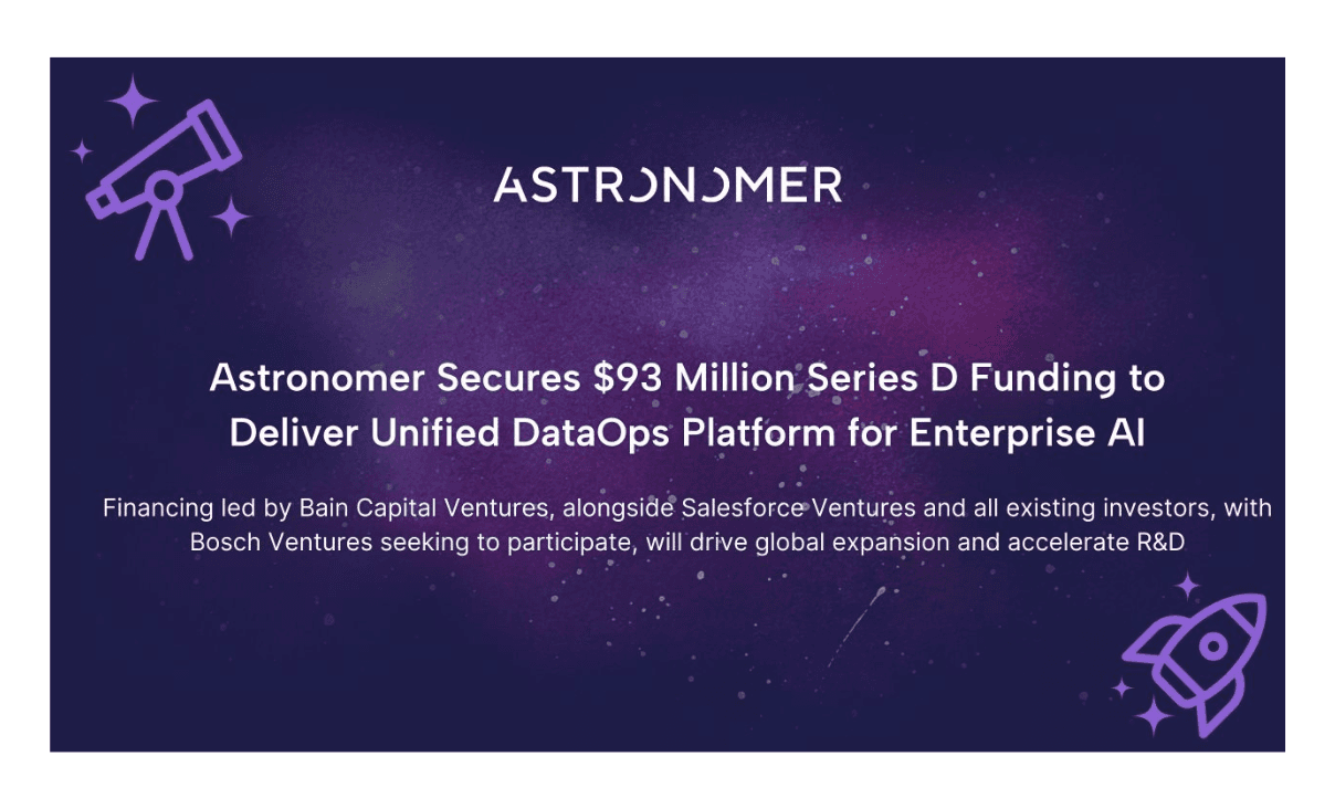 Astronomer Rockets to a $93 Million Series D 🚀